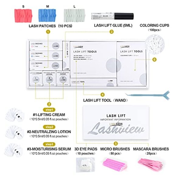 Lashview Lash Lift Professional Eye Lash Kit NIB - Picture 1 of 3